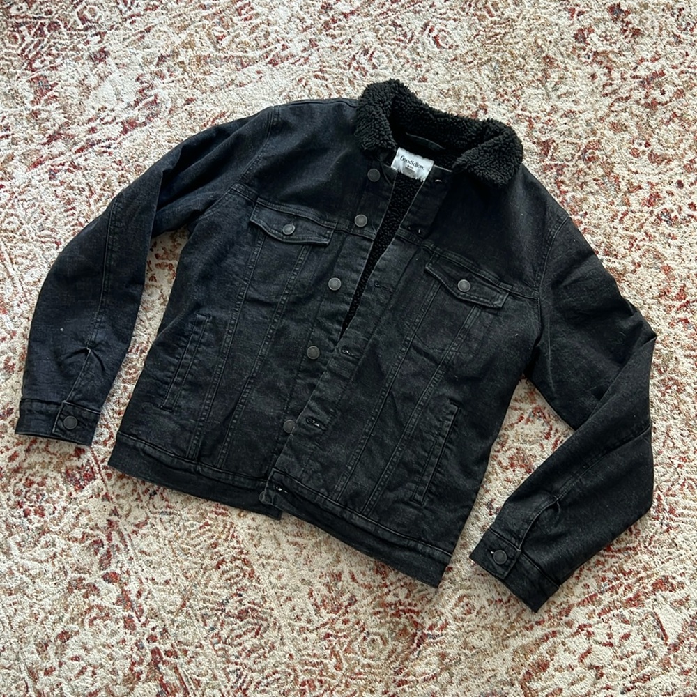 Men’s Goodfellow Black Denim Jacket - Medium